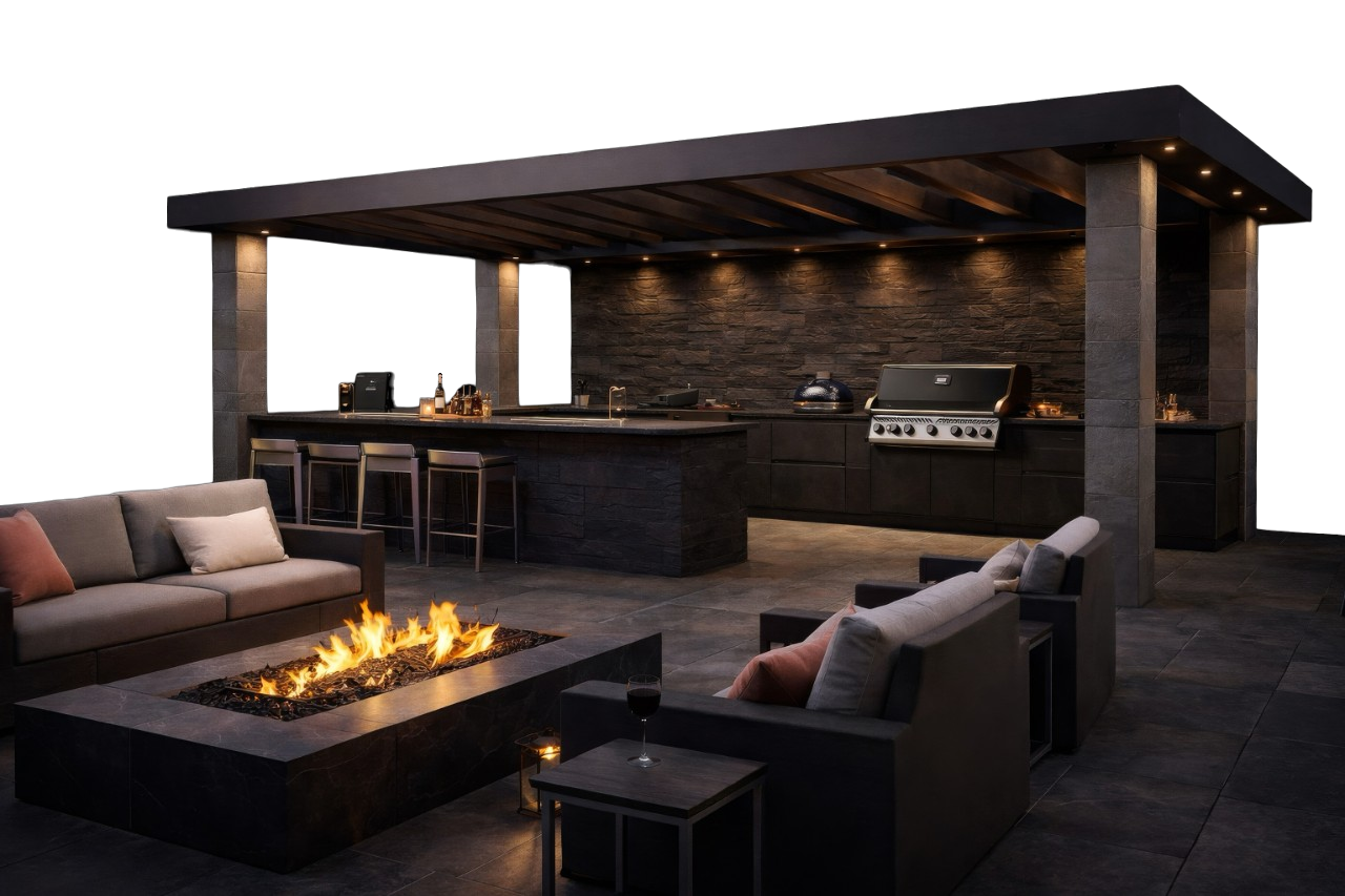 Custom outdoor kitchen
